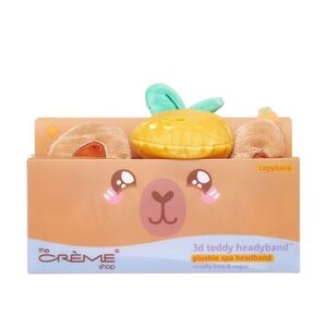 The crème shop capybara 3d teddy headyband plushie spa headband. New